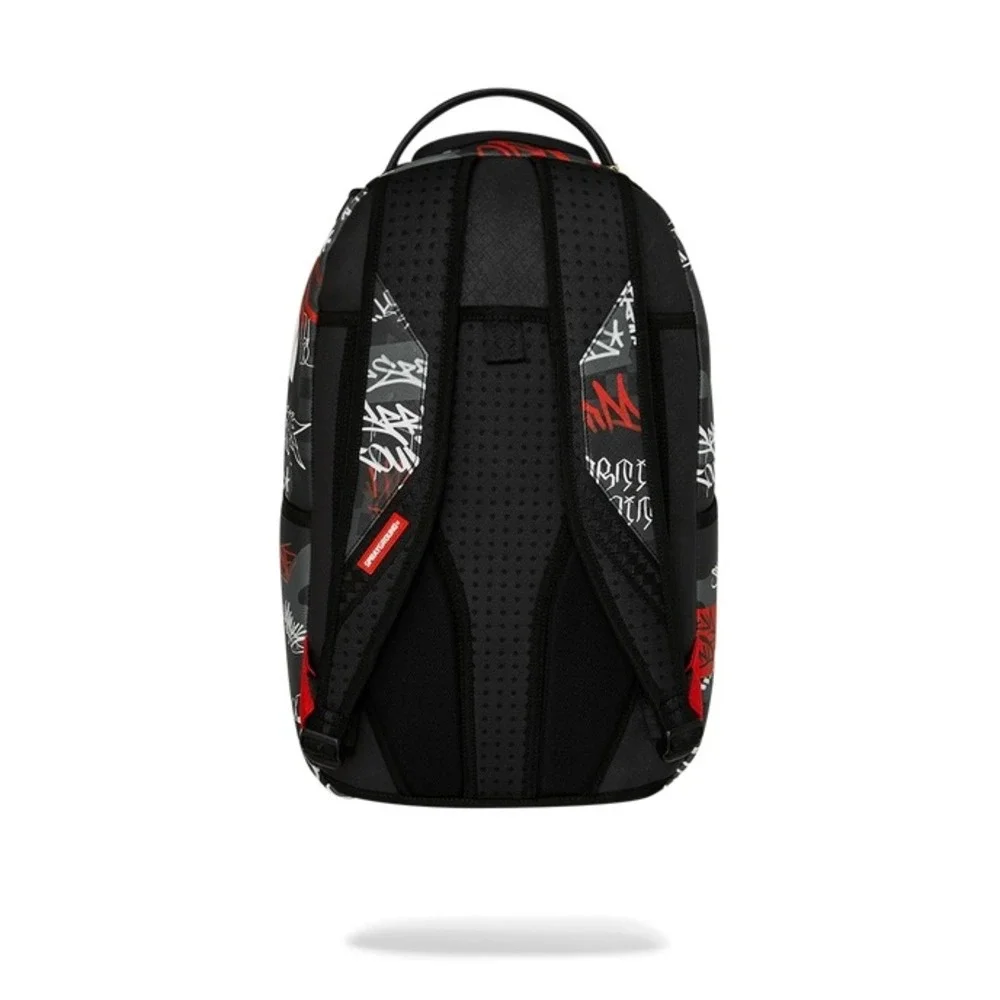NEW Sprayground Branded Bandit Shark Backpack Black White Red Unisex Streetwear